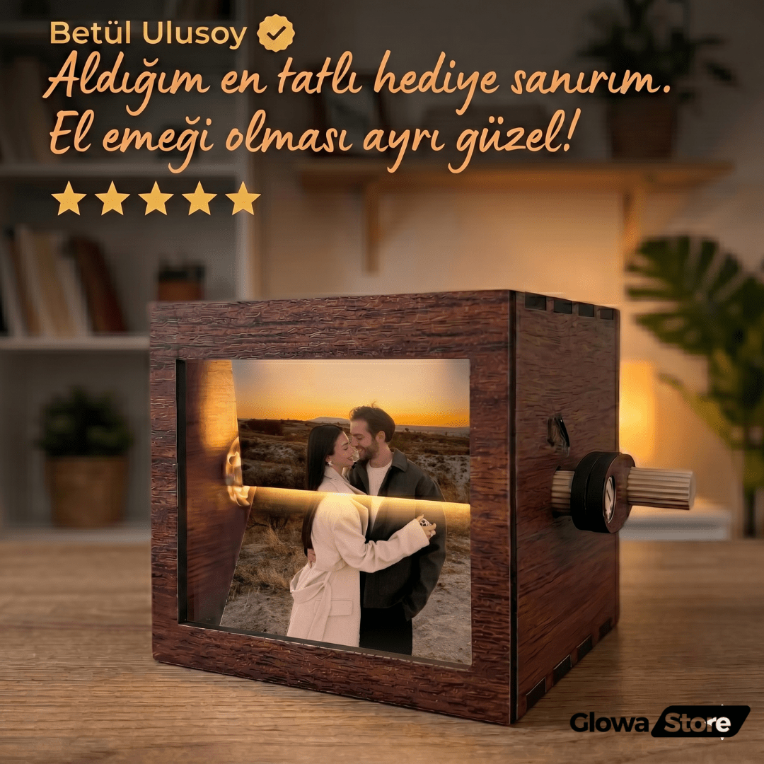 Kişiye Özel Işıklı Sonsuz Fotoğraf Kutusu - Glowa Store